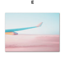 Load image into Gallery viewer, Wall Art Canvas Painting Pink Sky Rainbow Mountain Dream Bridge Nordic Posters And Prints Wall Pictures For Living Room Decor
