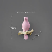 Load image into Gallery viewer, Resin birds figurine wall hooks decorative home decoration accessories key bag handbag coat rack holder wall hanger for clothes