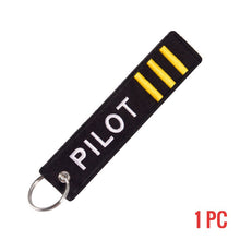 Load image into Gallery viewer, Remove Before Flight Keychain Jewelry Embroidery Co-Pilot Key Chain for Aviation Gifts Luggage Tag Label Fashion Keychains