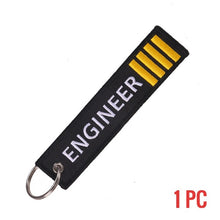Load image into Gallery viewer, Remove Before Flight Keychain Jewelry Embroidery Co-Pilot Key Chain for Aviation Gifts Luggage Tag Label Fashion Keychains