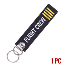 Load image into Gallery viewer, Remove Before Flight Keychain Jewelry Embroidery Co-Pilot Key Chain for Aviation Gifts Luggage Tag Label Fashion Keychains
