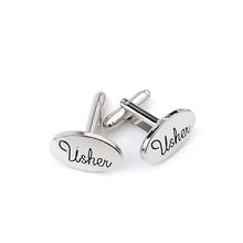 Load image into Gallery viewer, Trendy father brother of the groom son best friends usher god page boy wedding cufflinks for men cufflinks buttons gifts jewelry